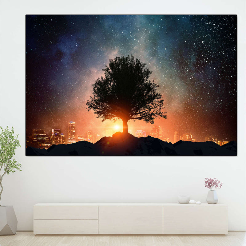 Starry Tree Wall Art