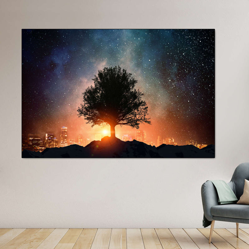 Starry Tree Wall Art