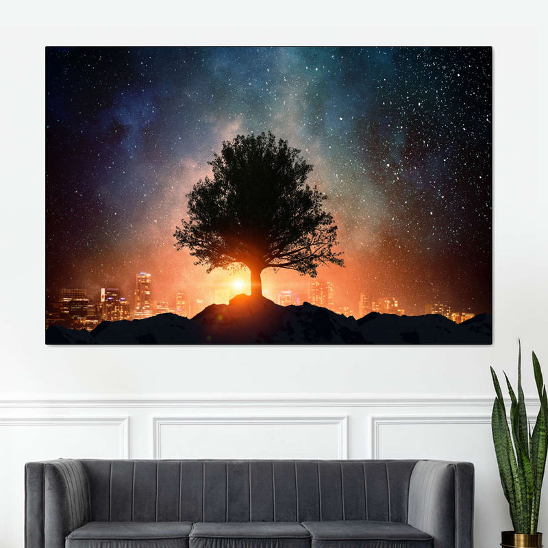 Starry Tree Wall Art