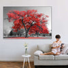 Red Tree Wall Art