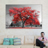 Red Tree Wall Art