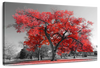 Red Tree Wall Art