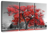 Red Tree Wall Art