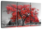 Red Tree Wall Art