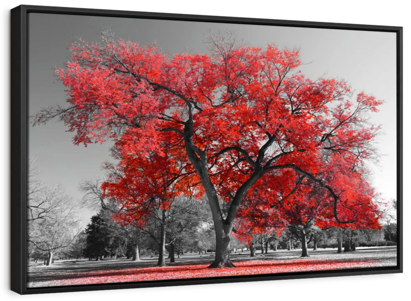 Red Tree Wall Art