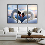 Swan Romance Wall Art