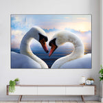 Swan Romance Wall Art