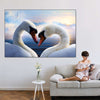 Swan Romance Wall Art