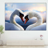 Swan Romance Wall Art