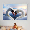 Swan Romance Wall Art