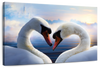 Swan Romance Wall Art