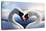 Swan Romance Wall Art