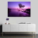 Violet Toned Lake Wall Art