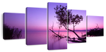 Violet Toned Lake Wall Art