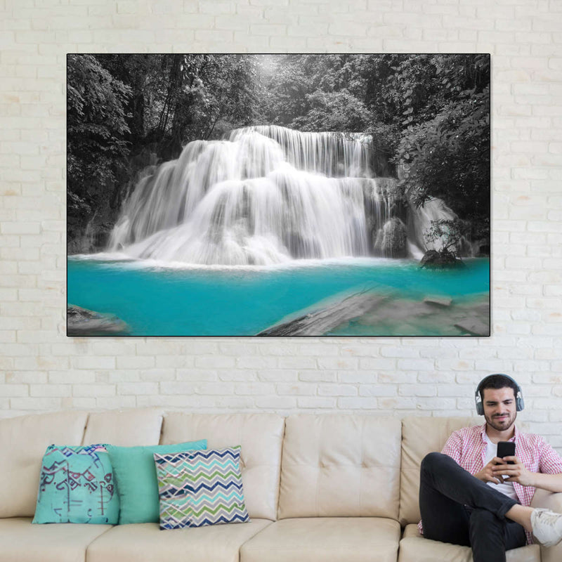 Pop Rainforest Waterfall Wall Art