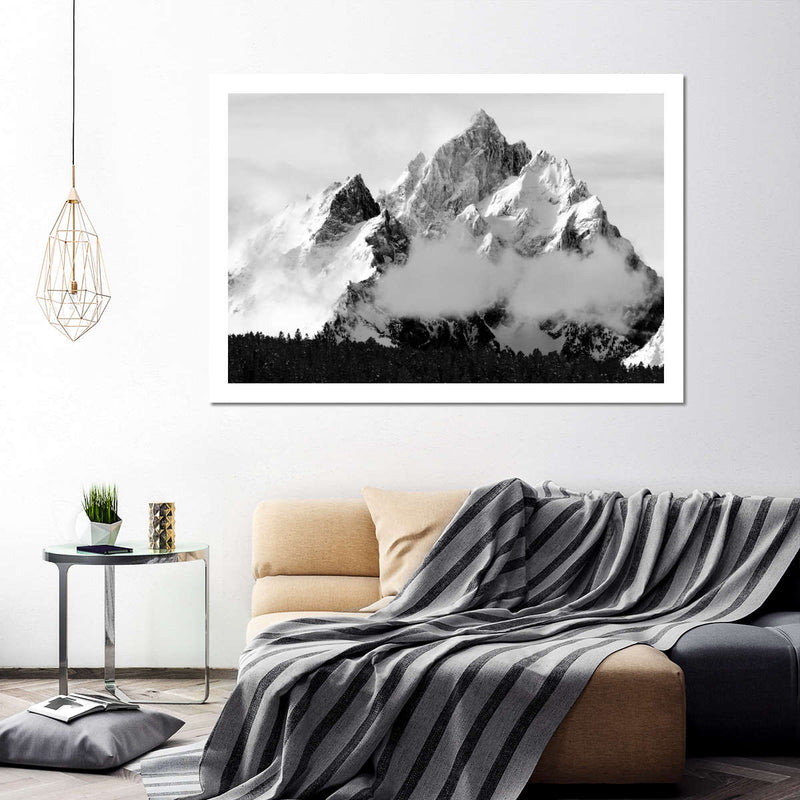 Snowcapped Grand Tetons Wall Art
