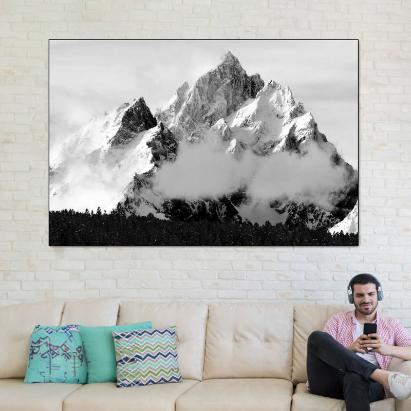 Snowcapped Grand Tetons Wall Art