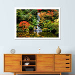 Mesmerizing Japanese Waterfall Wall Art
