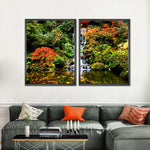Mesmerizing Japanese Waterfall Wall Art