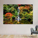 Mesmerizing Japanese Waterfall Wall Art