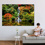 Mesmerizing Japanese Waterfall Wall Art
