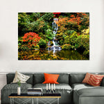 Mesmerizing Japanese Waterfall Wall Art