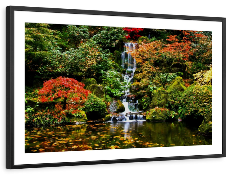 Mesmerizing Japanese Waterfall Wall Art