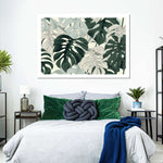 Jungle Monstera Leaves Wall Art