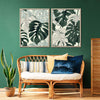 Jungle Monstera Leaves Wall Art