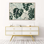 Jungle Monstera Leaves Wall Art