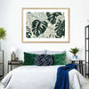 Jungle Monstera Leaves Wall Art