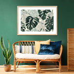 Jungle Monstera Leaves Wall Art