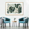 Jungle Monstera Leaves Wall Art