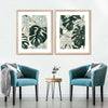 Jungle Monstera Leaves Wall Art