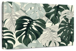 Jungle Monstera Leaves Wall Art