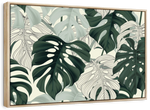 Jungle Monstera Leaves Wall Art