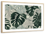 Jungle Monstera Leaves Wall Art