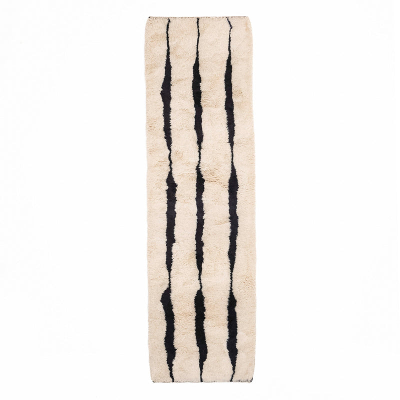 Elegant Rhythm - Luxury Shag Moroccan Runner Rug