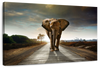 Walking Lone Elephant Wall Art