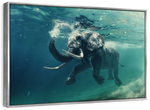 Swimming Elephant Wall Art
