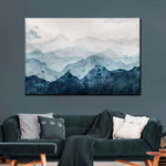 Japanese Mountain Landscape Abstract Wall Art