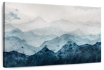Japanese Mountain Landscape Abstract Wall Art