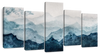 Japanese Mountain Landscape Abstract Wall Art