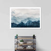 Japanese Mountain Landscape Abstract Wall Art