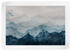 Japanese Mountain Landscape Abstract Wall Art