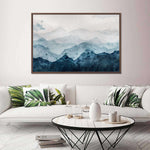 Japanese Mountain Landscape Abstract Wall Art