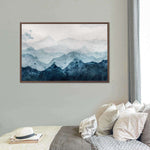Japanese Mountain Landscape Abstract Wall Art