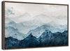Japanese Mountain Landscape Abstract Wall Art