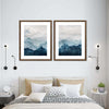 Japanese Mountain Landscape Abstract Wall Art
