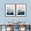 Japanese Mountain Landscape Abstract Wall Art